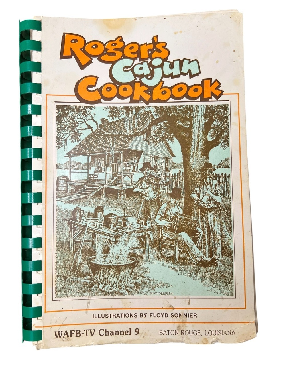 Roger's Cajun Cookbook - Vintage Illustrated Cookbook - 1987 Louisiana Southern